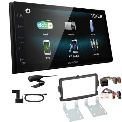 Kenwood 2-DIN Digital Autoradio DAB+ Bluetooth für Opel Vivaro schwarz ab 2014