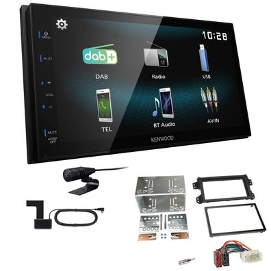 Kenwood 2-DIN Digital Autoradio DAB+ Bluetooth für Opel Agila (B) 2008-2014