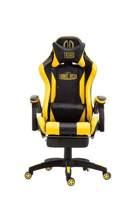 Bürostuhl schwarz / gelb 120kg belastbar Gaming Stuhl Zockersessel Gaming Chair