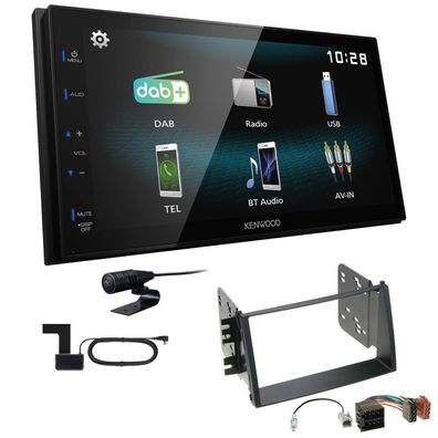 Kenwood 2-DIN Digital Autoradio DAB+ Bluetooth für KIA Soul 2008-2011 schwarz