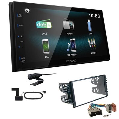 Kenwood 2-DIN Digital Autoradio DAB+ Bluetooth für KIA Rio I Facelift 2002-2005