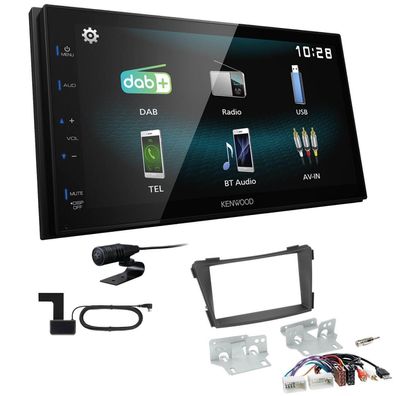 Kenwood 2-DIN Digital Autoradio DAB+ Bluetooth für Hyundai i40 schwarz matt