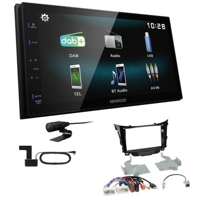Kenwood 2-DIN Digital Autoradio DAB+ Bluetooth für Hyundai i30 ohne OEM Navi