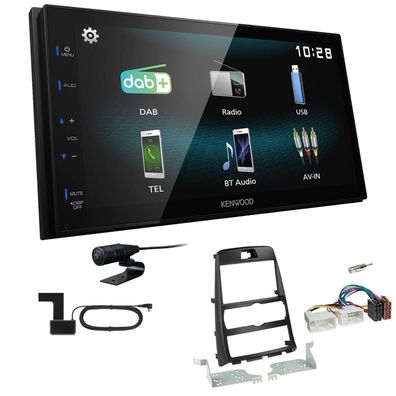 Kenwood Digital Autoradio DAB+ Bluetooth für Hyundai Genesis 2010-2013 schwarz