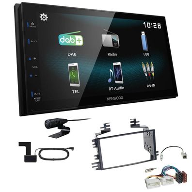 Kenwood Digital Autoradio DAB+ Bluetooth für KIA Sportage 2005-2009 schwarz