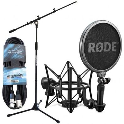 Rode SM6 Mikrofon-Spinne mit Mikrofonständer mit Mikrofonkabel