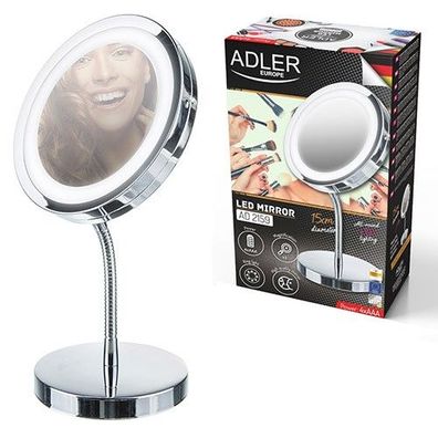 LED-Kosmetikspiegel 3-fache Vergrößerung Schminkspiegel 15 cm