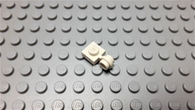 Lego 1 Platte 1x1 mit Rohrclip Dünner Ring Weiß 4081a