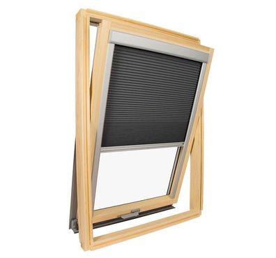 Wabenplissee für Velux ® Dachfenster - Anthrazitgrau - SK06