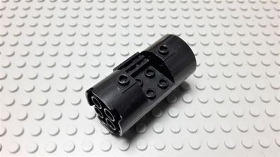 Lego 1 Zylinder 3x6x2 horizontal schwarz Nummer 30360