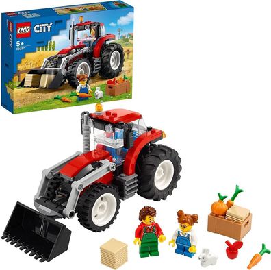 LEGO 60287 City Traktor Spielzeug, Bauernhof Set mit Minifiguren und Tierfiguren, ...