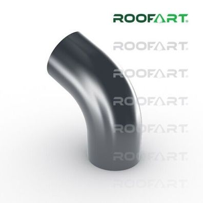 Roofart Fallrohrbogen Regenrohrbogen Ablauf 60° anthrazit RAL 7016 Größe 87 mm