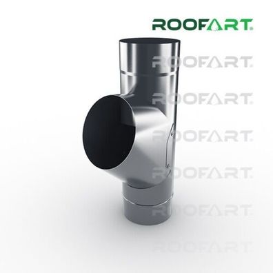 Roofart Fallrohrabzweig Rohrabzweig Y Stück anthrazit RAL 7016 Größe 7 tlg 87 mm