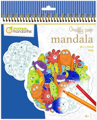 Avenue Mandarine - Ein Malbuch mit 36 Seiten, vorgeschnittene Mandalas zum Ausmale...