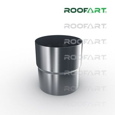 Roofart Fallrohrverbinder Verbindungsmuffe anthrazit RAL 7016 87 mm