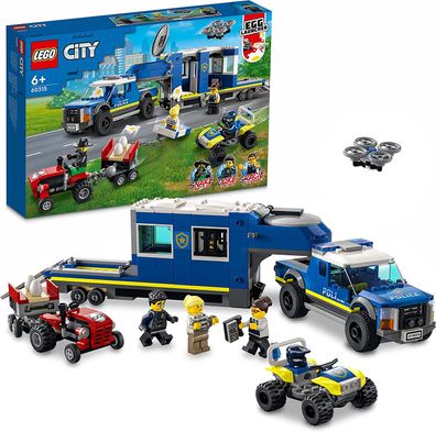 LEGO 60315 City Mobile Polizei-Einsatzzentrale Spielzeug mit Polizeiauto für Junge...