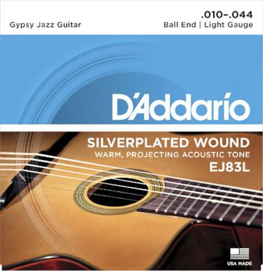 D'Addario EJ83L - Gypsy Jazz - light (010-044) - Saiten für Gypsy Gitarre