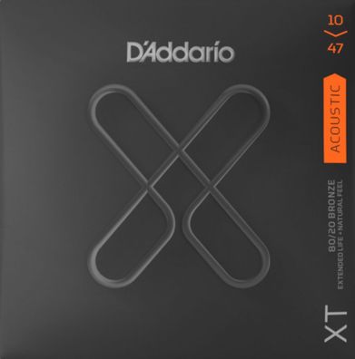 D'Addario XTABR1047 - XT Bronze - extra light (010-047) - Saiten für Westerngitarre