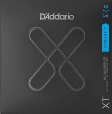 D'Addario XTABR1253 - XT Bronze - light (012-053) - Saiten für Westerngitarre