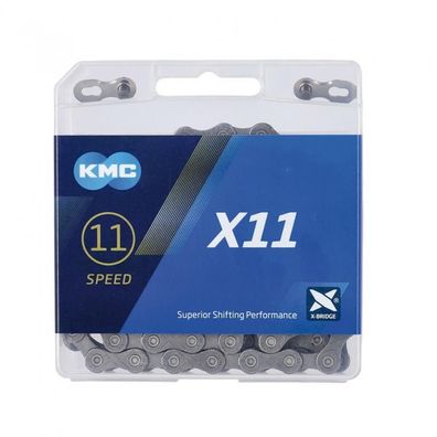 KMC Fahrrad Kette Fahrradkette X11R Grey für 11-fach 118-Glieder 1 pce/ Box