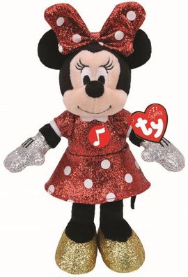 Ty 41266 Disney Minnie Mouse Plüsch 21 cm Maus mit Sound Plush Doll Stofftier