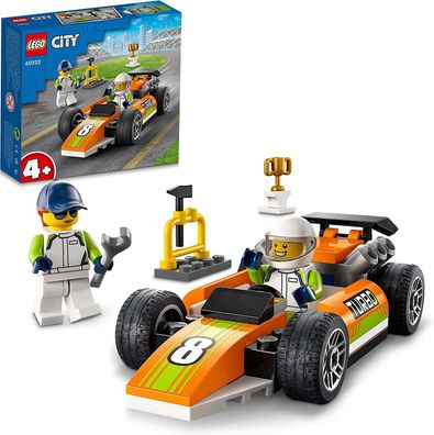 LEGO 60322 City Rennauto, Formel 1 Auto für Kinder ab 4 Jahren, Rennwagen-Spielzeu...