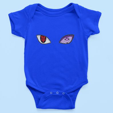 Bio Baumwolle Babystrampler für Naruto Fans Uchiha Sharingan Augen
