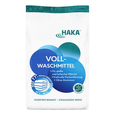 HAKA Vollwaschmittel 3kg Waschpulver Waschmittel weiße Wäsche Buntwäsche