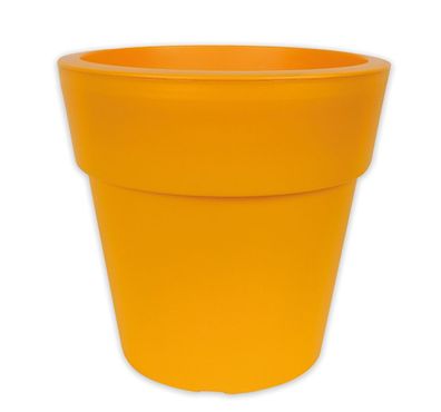 Centi Pflanzkübel / Übertopf LINEA, d= 20 cm, H= 18,5 cm, Gelb-Orange, Polypropylen