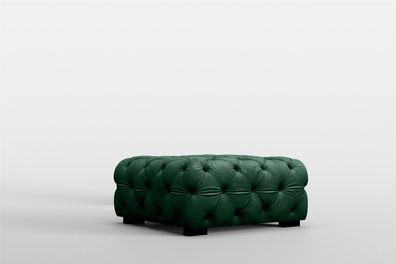 Polsterhocker Designerhocker Sitzhocker Natalie in Stoff Riviera Grün