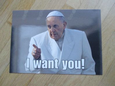 Papst Franziskus - rare Karte / Werbekarte!!!