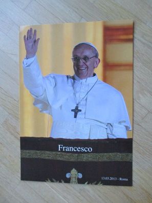 Jorge Mario Kardinal Bergoglio Papst Franziskus - große, rare Karte, 13.03.2013!!!