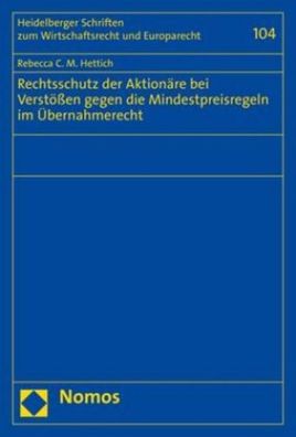 Rechtsschutz der Aktion?re bei Verst??en gegen die Mindestpreisregeln im ?b ...