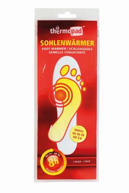 Thermopad Sohlenwärmer, S/ M, EU 36-39, UK 3-6, 1 Paar