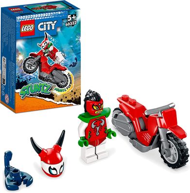 LEGO 60332 City Stuntz Skorpion-Stuntbike, Set mit Motorrad und Minifigur, Action-...
