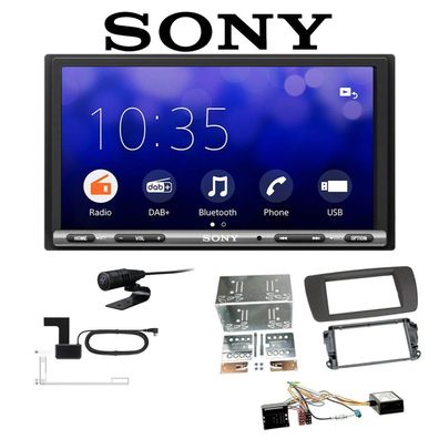 Sony Autoradio Apple CarPLay Android Auto für Seat Ibiza IV tuamgrau inkl Canbus