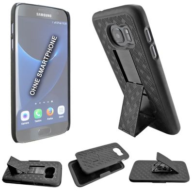 Holster für Samsung Galaxy S7 mit Gürtelclip und Standfunktion, Kunststoff