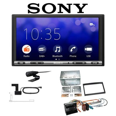 Sony Autoradio Apple CarPLay Android Auto für Citroen C3 2002-2009 schwarz