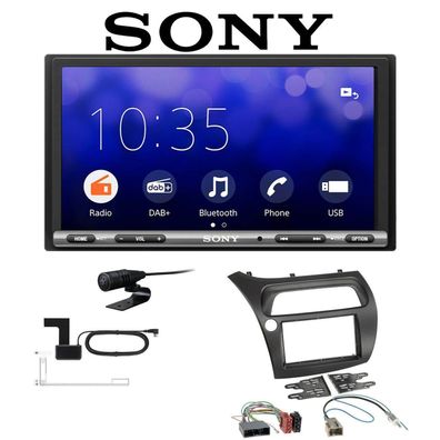 Sony Autoradio Apple CarPLay Android Auto für Honda Civic VIII 2006-2012 schwarz