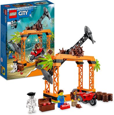 LEGO 60342 City Stuntz Haiangriff-Challenge Set, inkl. Motorrad und Stunt Racer ...