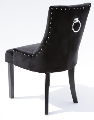 Stuhl "Velvet", schwarz, gepolstert-vor-Mulder