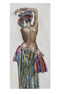 Gemälde: "Afrikanische Schönheit", 3D Effekt, 4x70x149cm, von Gilde