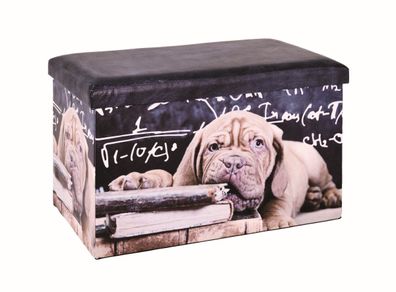 Sitzbox mit Motiv "Hund", 40x65x40cm, von Haku
