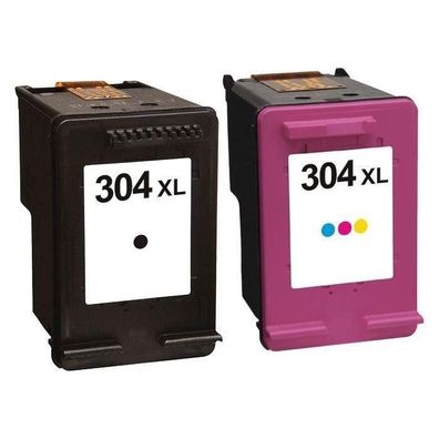 Druckerpatronen kompatibel zu HP 304 XL black + color für Deskjet 3760 3762 3764