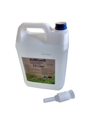 AdBlue 10 Liter (1 x 10 Liter) mit Einfüllschlauch Ad Blue Harnstofflösung ISO22