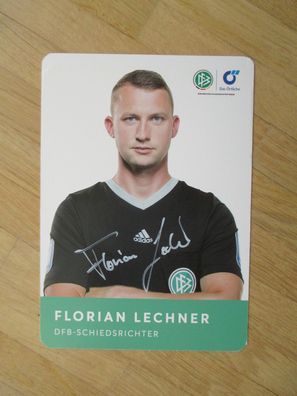 DFB Bundesligaschiedsrichter Florian Lechner - handsigniertes Autogramm!!!