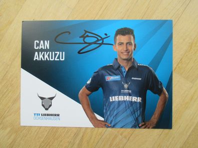 Tischtennis Bundesliga Ochsenhausen Saison 22/23 Can Akkuzu - hands. Autogramm!