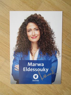 MDR Das Erste Brisant Fernsehmoderatorin Marwa Eldessouky - handsigniertes Autogramm!