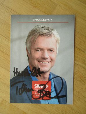 SWR Fernsehmoderator Tom Bartels - handsigniertes Autogramm!