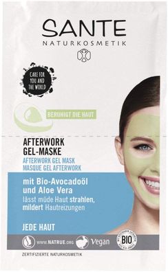 SANTE Naturkosmetik Afterwork Gel-Maske 2 x 4 ml
